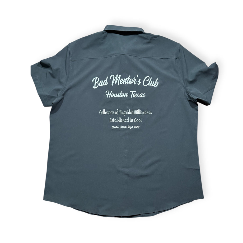 Bad Mentors Club Button Up Black