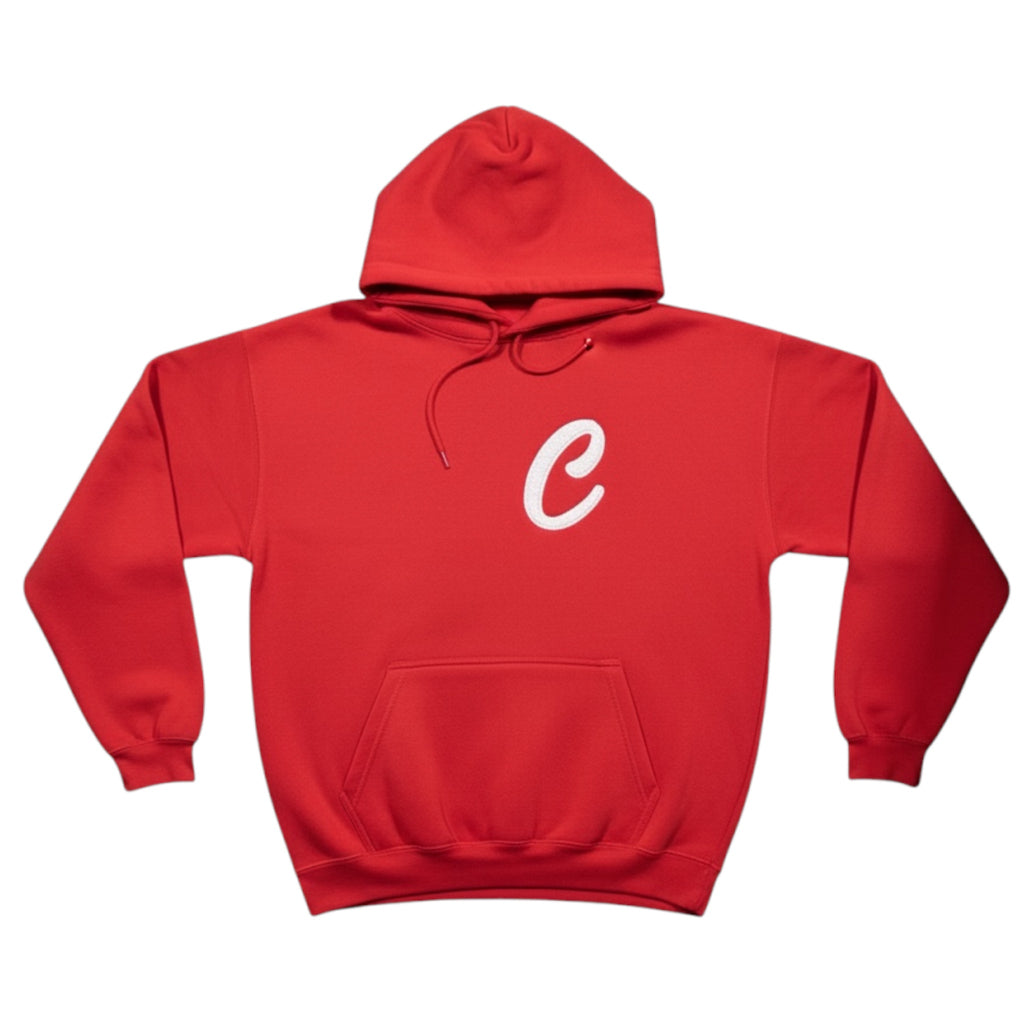 Script C Logo Hoodie Red