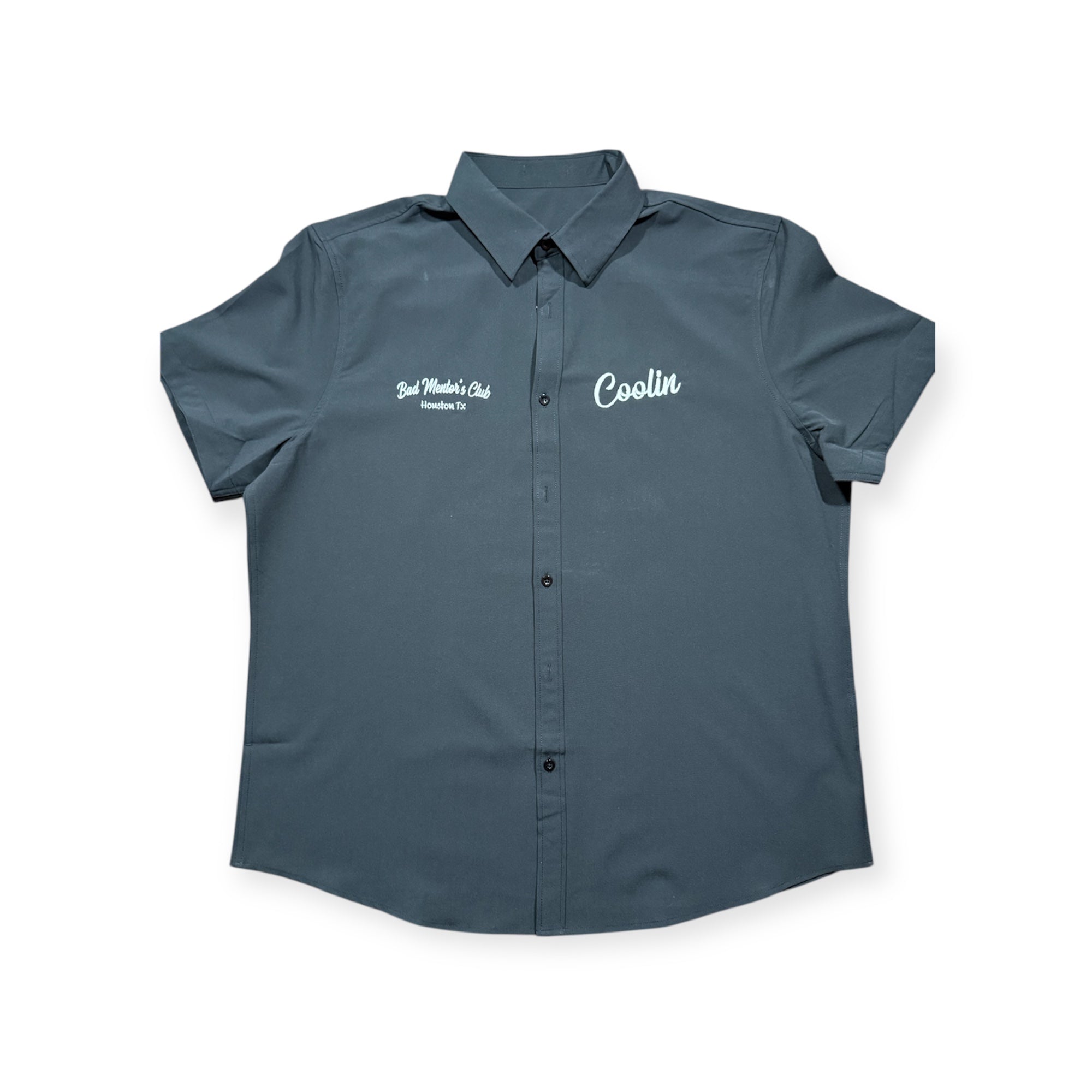 Bad Mentors Club Button Up Black